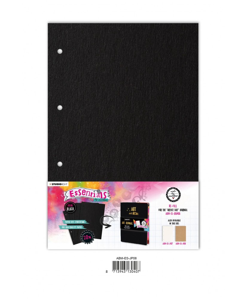 Refil Pages  for The Artist Size Journal ABM-ES-JOUR02 – Black
