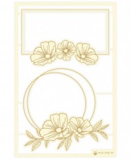 Light chipboard embellishments Time to relax 04, 2pcs