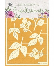 Light chipboard embellishments Time to relax 01, 7pcs