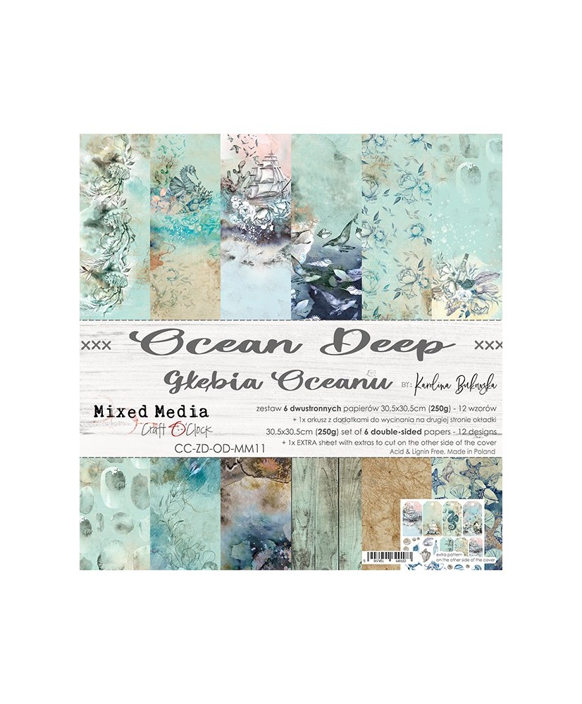 Ocean Deep – a Set of Papers 30,5 x 30,5cm