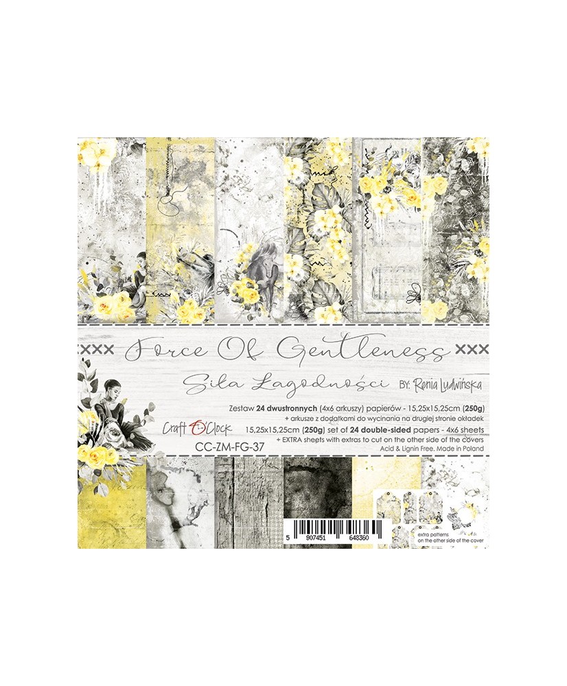 Force of Gentleness – a Set of Papers 15,25 x 15,25cm