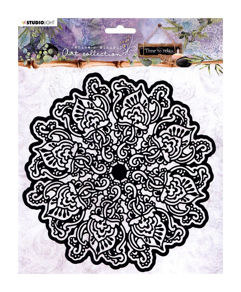 Jenine’s Mindful Art Mask Time to Relax 200 x 200mm nr.07