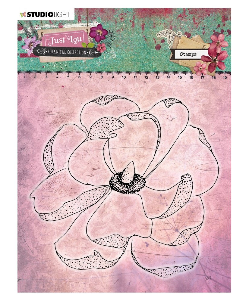 Clear Stamp 11×11 cm, Just Lou Botanical Collection nr.07