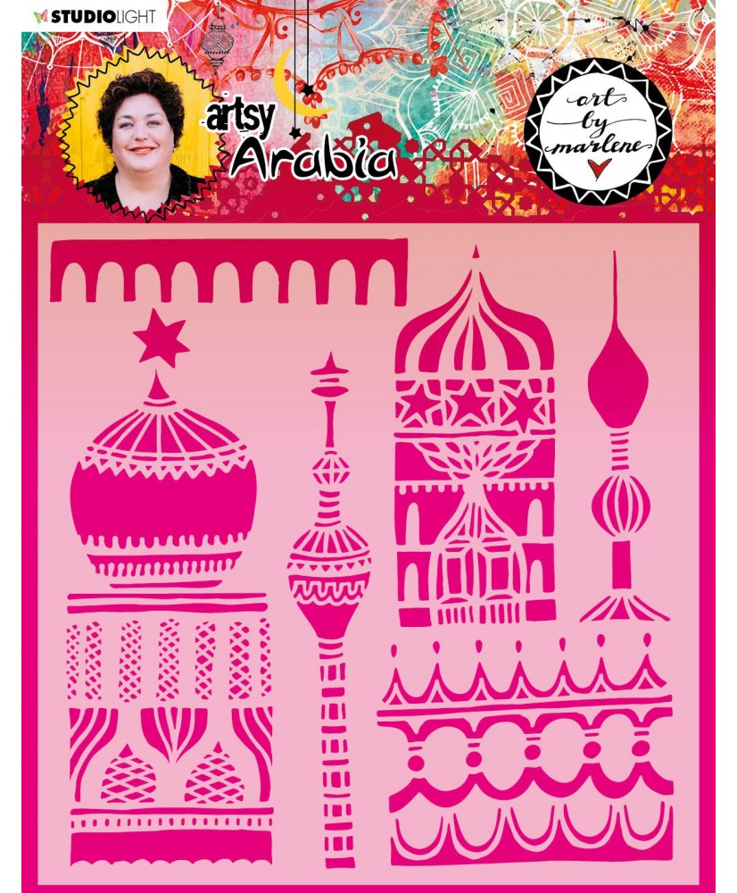 Art By Marlene Mask Artsy Arabia 200x200mm nr.10