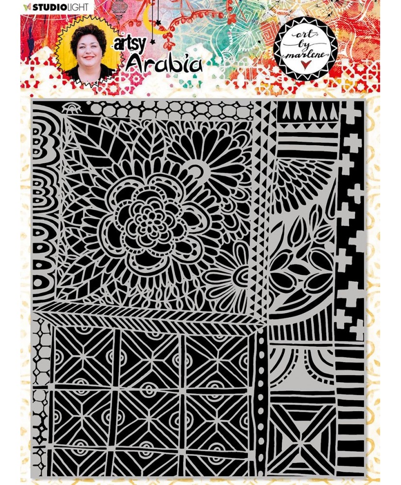 Art By Marlene Texture Plates Artsy Arabia 150x170mm nr.03