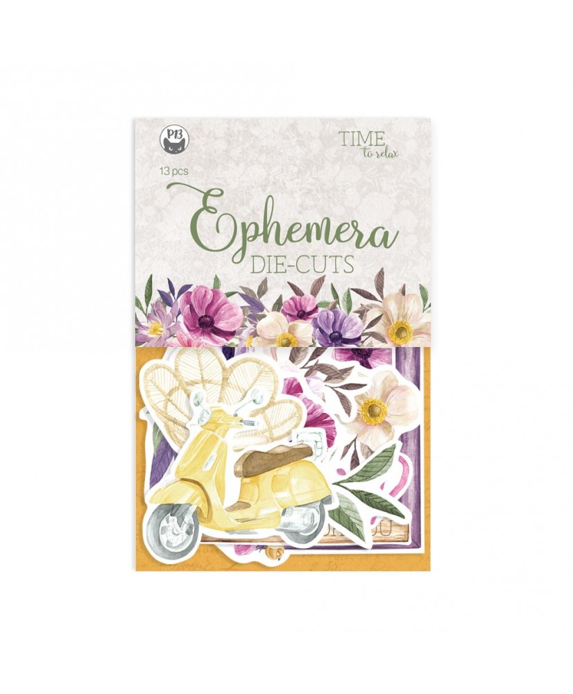 Ephemera set Time to relax, 13pcs