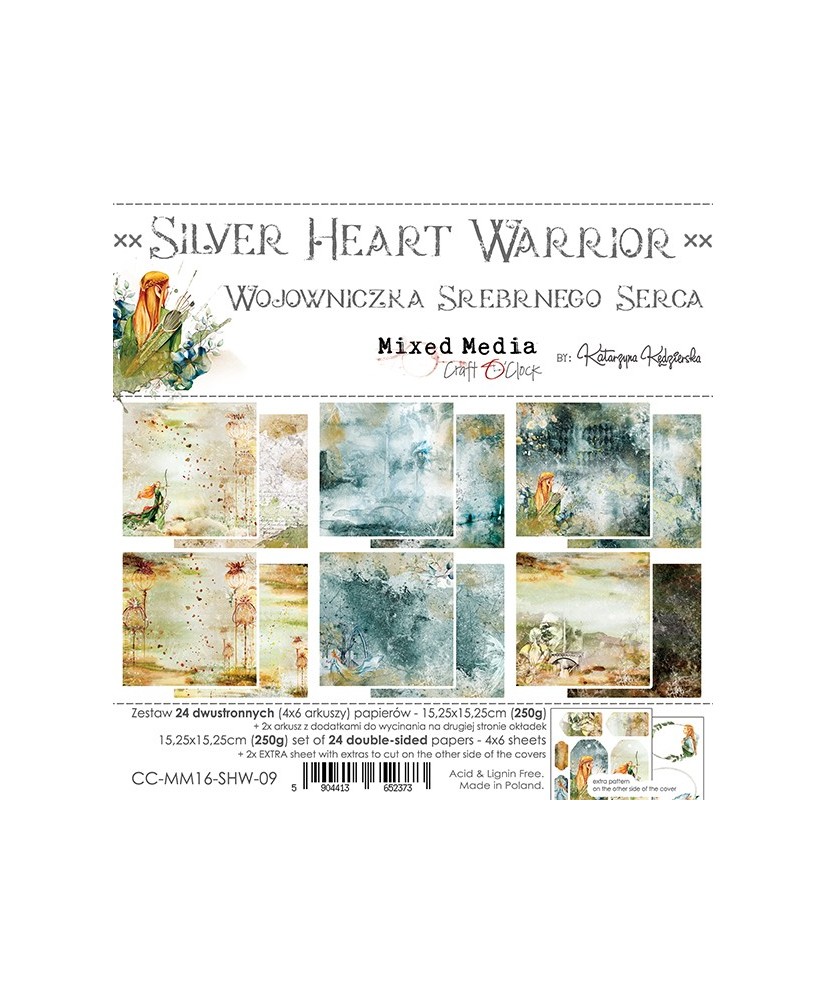 Silver Heart Warrior – A Set of Papers 15,25 x 15,25cm