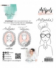 Karin Joan Clear Stamp Miranda Missees 07 160x120mm