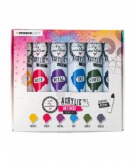 ABM Arcylic Paint Intense Paintset Essentials 6 X 28 ml