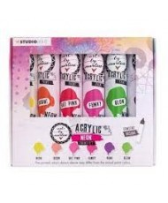 ABM Arcylic Paint Neon Paintset Essentials 28ml 6 PC nr.104