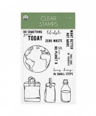 Clear Stamp Set There Is No Planet B 01 A6, 11pcs