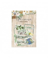 Ephemera Set Frames and Words There Is No Planet B, 9pcs