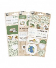 Chipboard Sticker Sheet There Is No Planet B 03, 10,5 x 22cm