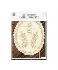 Light Chipboard Embellishments Let Your Creativity Bloom 05, 6×8″, 5pcs