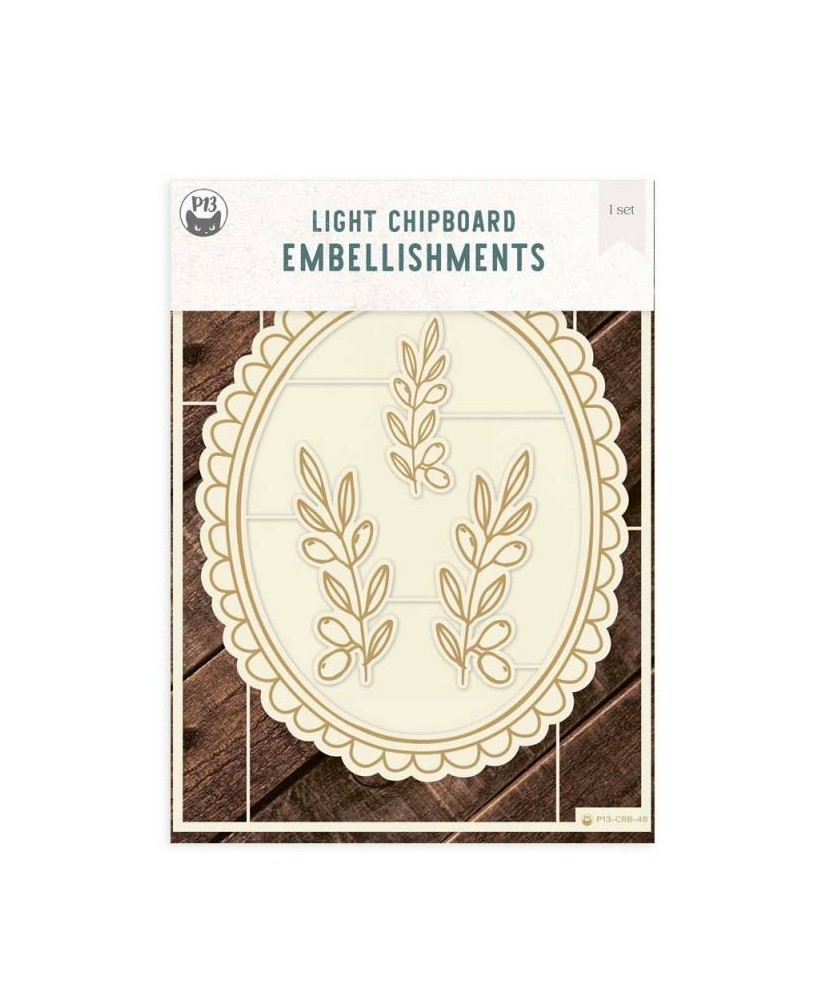 Light Chipboard Embellishments Let Your Creativity Bloom 05, 6×8″, 5pcs