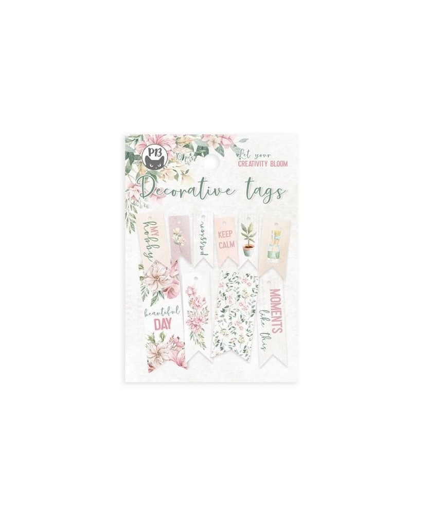 Tag Set Let Your Creativity Bloom 02, 10pcs.