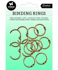 Binding Click Rings Old Gold Essentials 12 PC