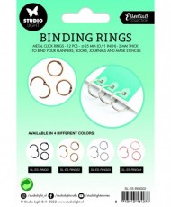 Binding Click Rings Old Gold Essentials 12 PC