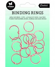 Binding Click Rings Rose Essentials 12 PC