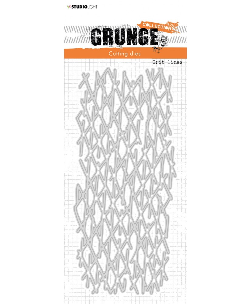 Cutting Die Grit lines Grunge Collection 225x100x1mm 1 PC nr.237