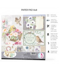 Sparrow Hill Paper Pad 8x8 12/Pkg