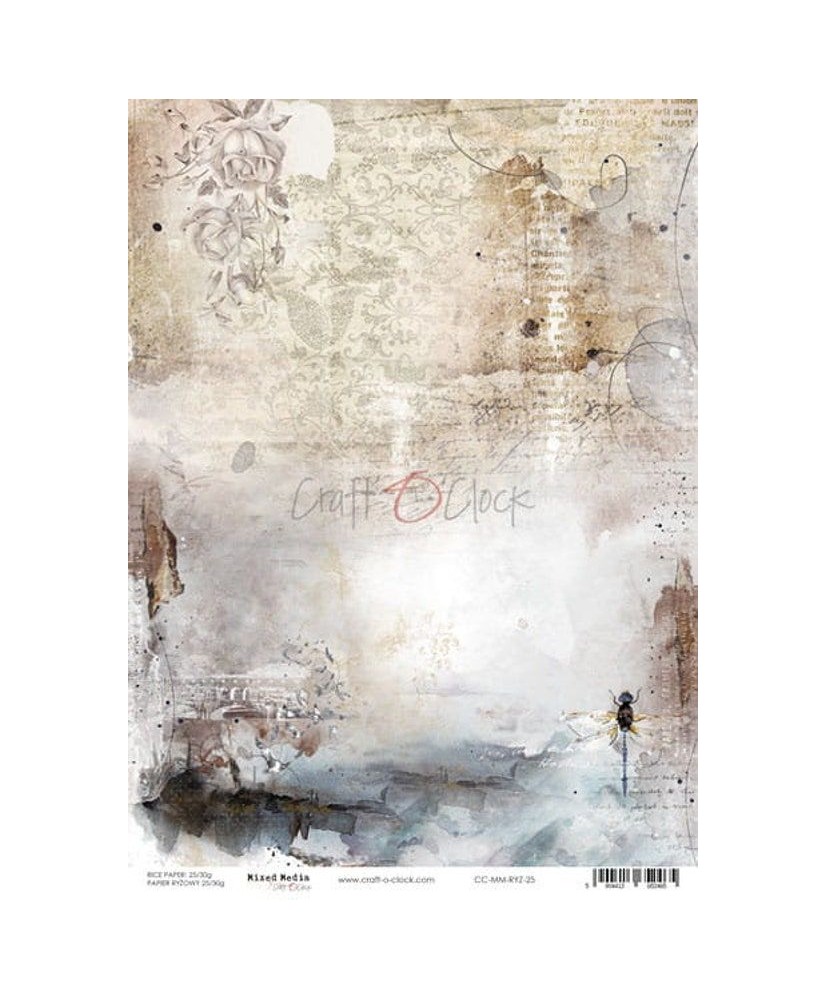Lost in Time Rice Paper – 25 – A4 Sheet