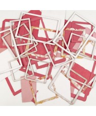 Spectrum Sherbet - Strawberry Lemonade Frame Set, Paper Die-cut Shapes