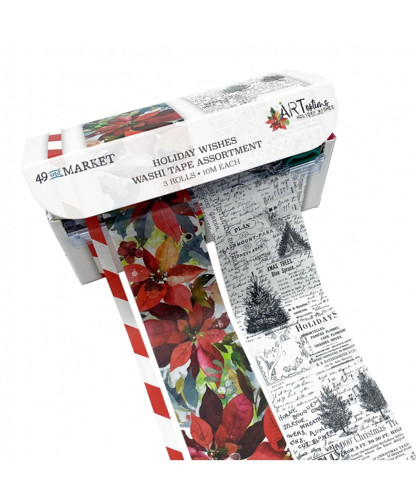Holiday Wishes Washi Tape 3 Roll Assortment