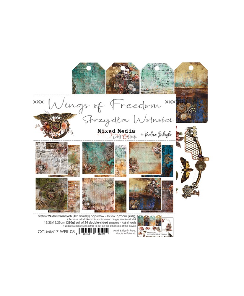 Wings of Freedom - Set  15.25 x 15.25cm