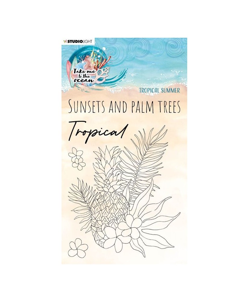 Clear Stamp Tropical Summer Take me to the Ocean