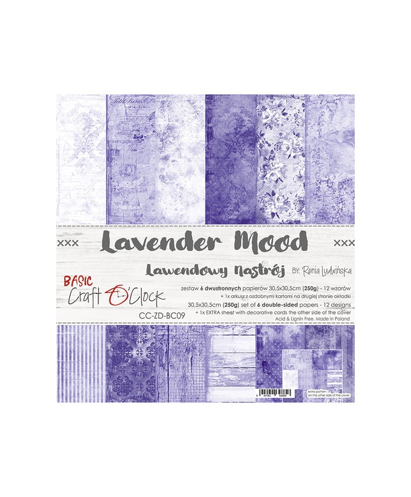 Lavender Mood - Set Of Papers 12x12