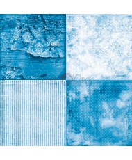 Blue Mood - A Set Of Papers 15,25x15,25cm