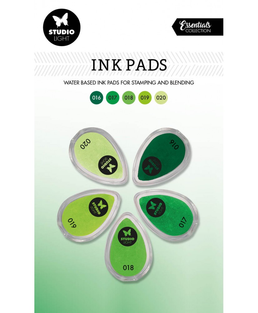 SL Ink Pads Waterbased Shades of Green