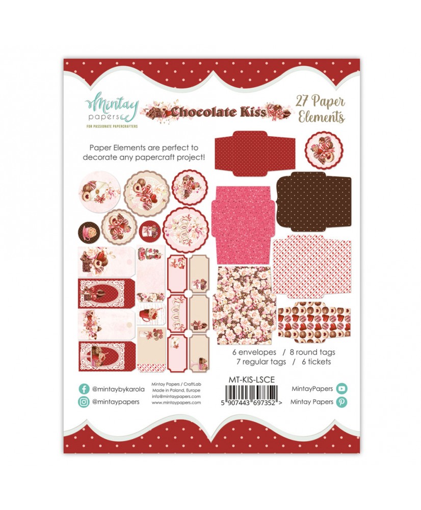 Paper Elements - Chocolate Kisses 27 pcs