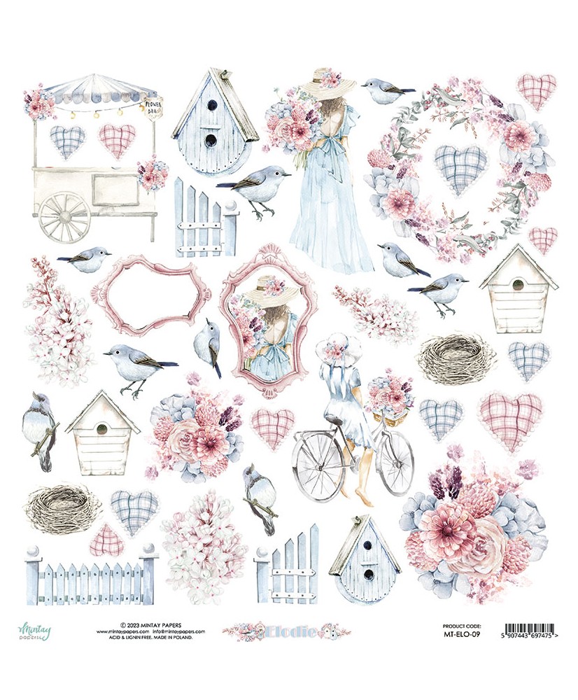 Elodie - 12 x 12 Elements Paper