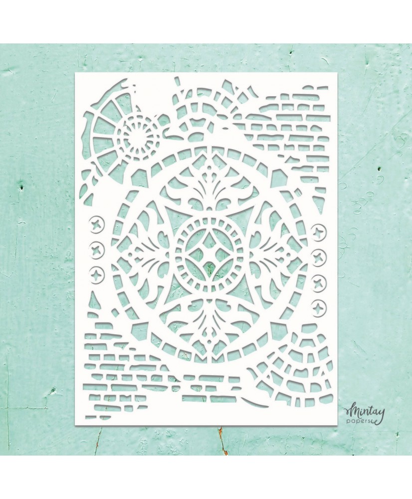 Mintay Kreativa - 6 x 8 Stencil - Ornaments