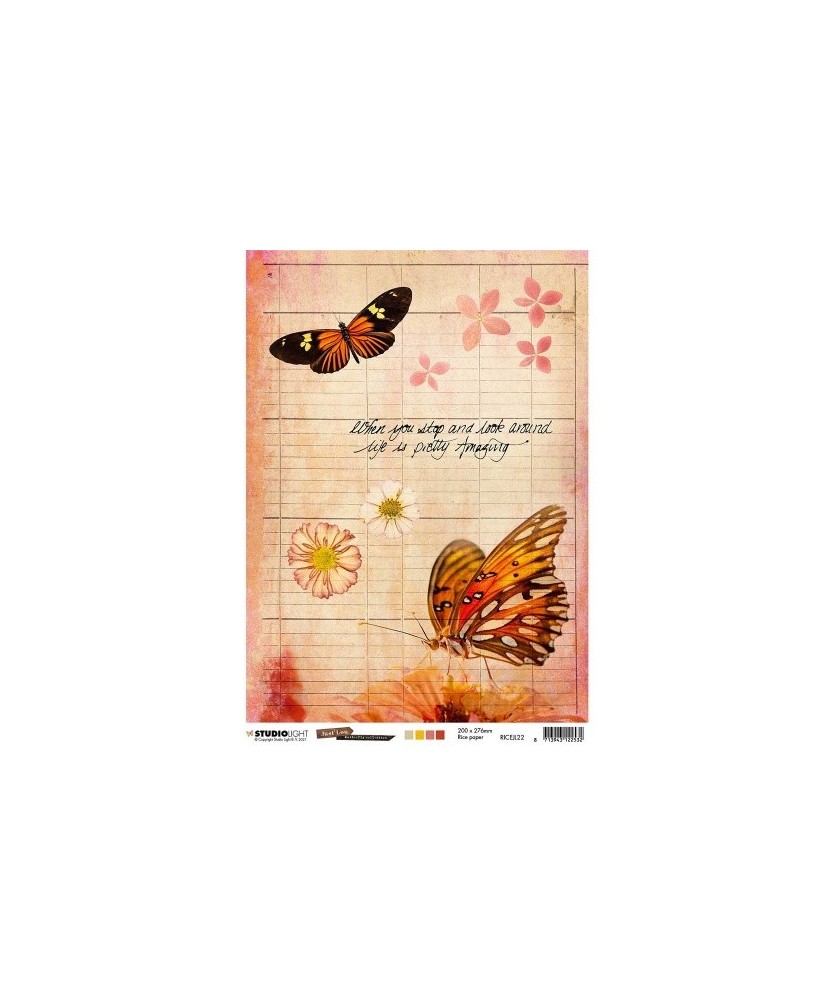 JL Rice Paper Butterfly Collection 210x297mm nr.22