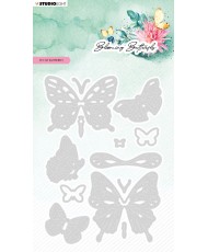 Cutting Die Fly Blooming Butterfly 96x138 13 PC