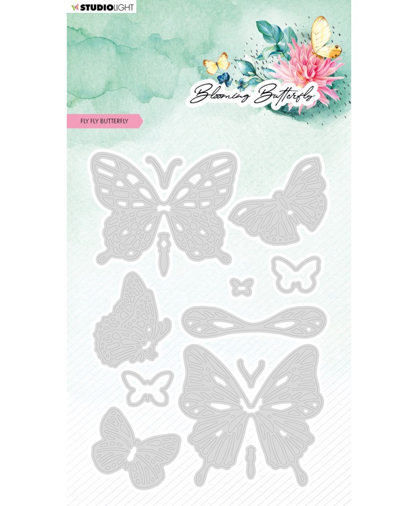 Cutting Die Fly Blooming Butterfly 96x138 13 PC