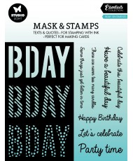 Mask & Stamp Bday...