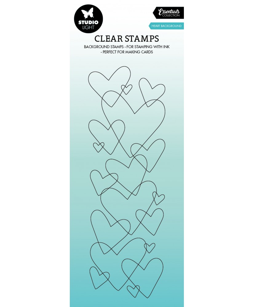 SL Clear Stamp Heart Background 68x204