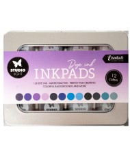 SL Ink Pads WB Dye Ink Purple-Blue 12 PC