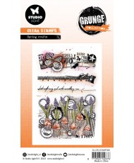 Stamp Spring Crafts Grunge 89x132 4 PC