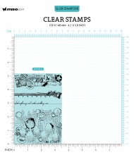 Stamp Spring Crafts Grunge 89x132 4 PC