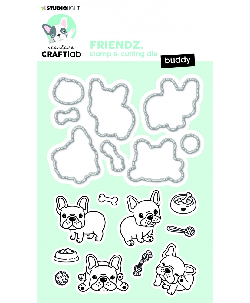 Stamp & Die-Cut Buddy Mini Friendz 148x105 18 PC