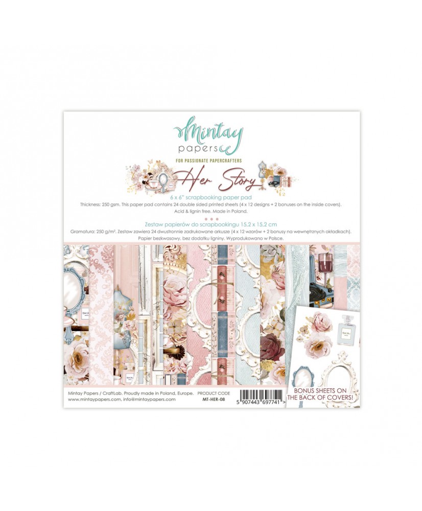 Her Story - 6 x 6 Paper Pad