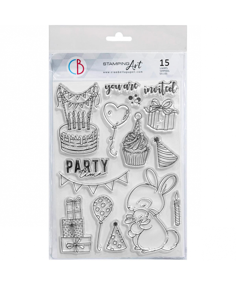Clear Stamp Set 6x8 Party Time