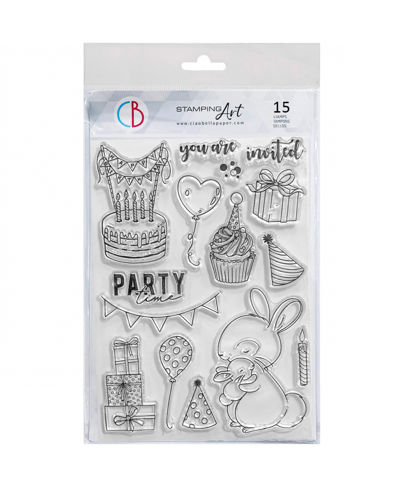 Clear Stamp Set 6x8 It’s Party Time