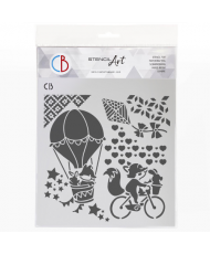 Texture Stencil 8x8 Travel...