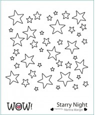 Wow Stencil - Starry Night...